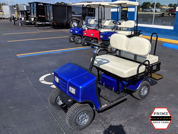 Blue Cricket SX3 Mini Mobility Golf Cart affordable golf cart rental, golf cart rent isle of palms golf cart rental