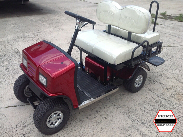 Maroon Cricket SX3 Mini Mobility Golf Cart affordable golf cart rental, golf cart rent isle of palms golf cart rental