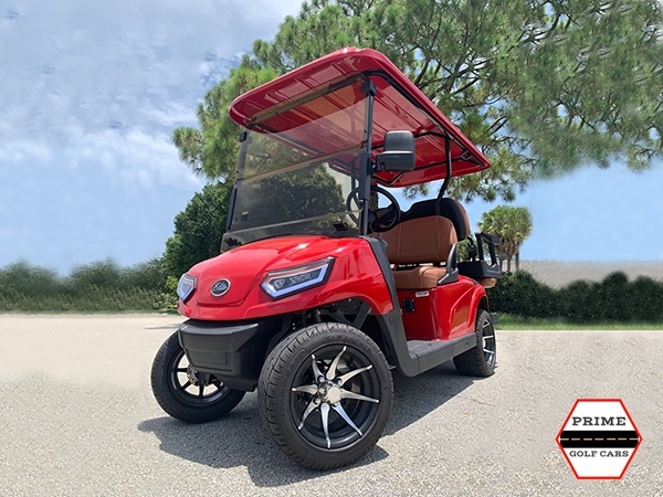 Red Elite EV 4 Passenger Golf Cart affordable golf cart rental, golf cart rent isle of palms golf cart rental