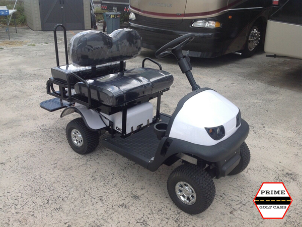 White Cricket RX5 Golf Cart affordable golf cart rental, golf cart rent isle of palms golf cart rental